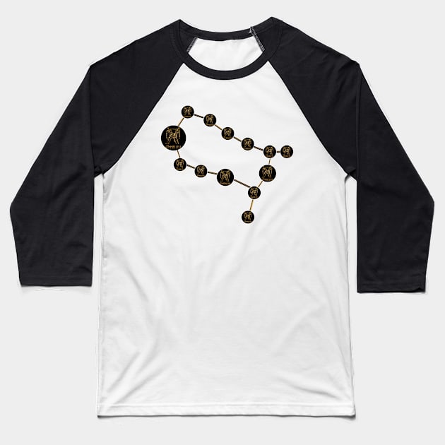 Gemini zodiac constellation Baseball T-Shirt by INDONESIA68